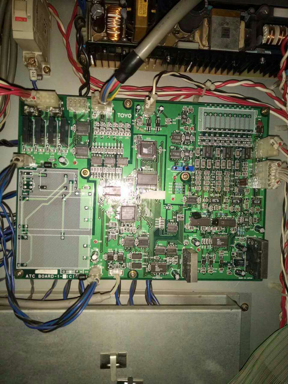 苏州东洋注塑机电动系列温度板维修图片