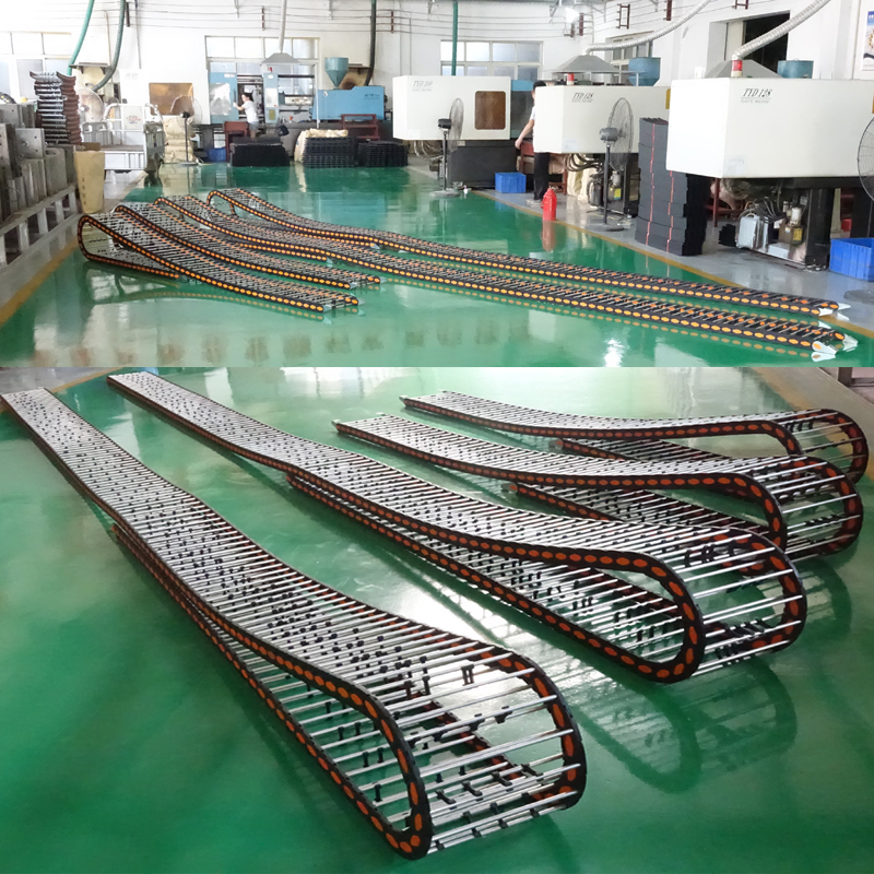 河北瑞奥厂家供应 TLZ100承重超长拖链 工程塑料拖链电缆