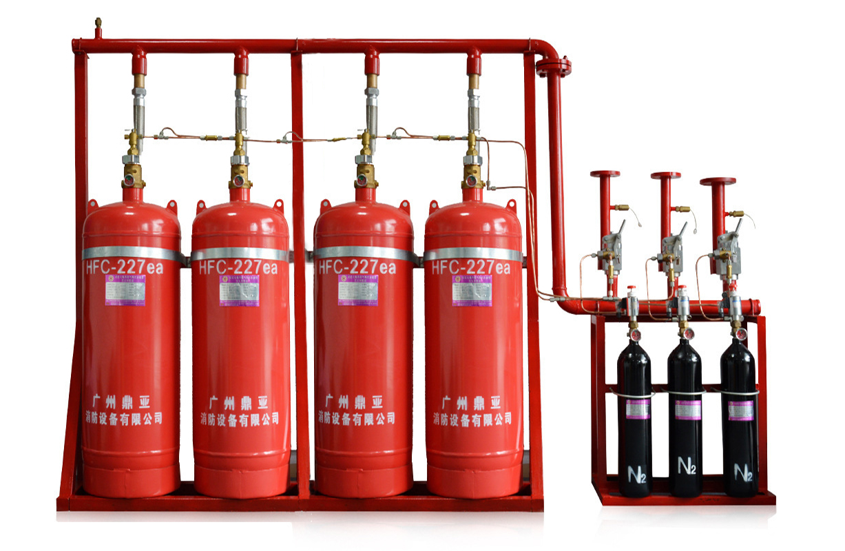 七氟丙烷 气体灭火设备 气体自动灭火系统图片