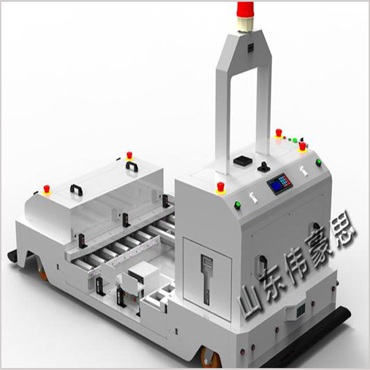 激光导航AGV无轨小车 全自动物流AGV搬运车