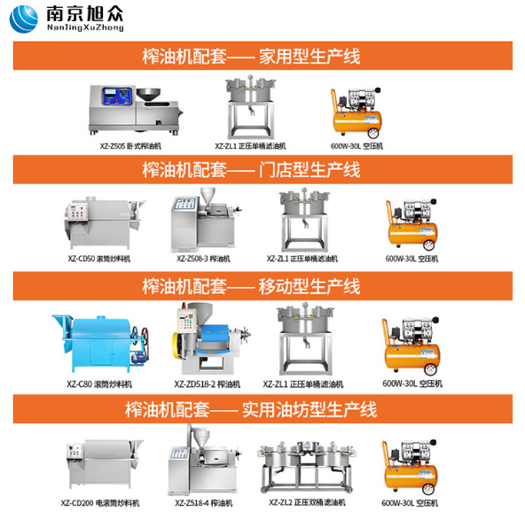 旭众新螺旋榨油机  全自动榨油机 商用大型茶油机 多功能大豆花生榨油机油坊