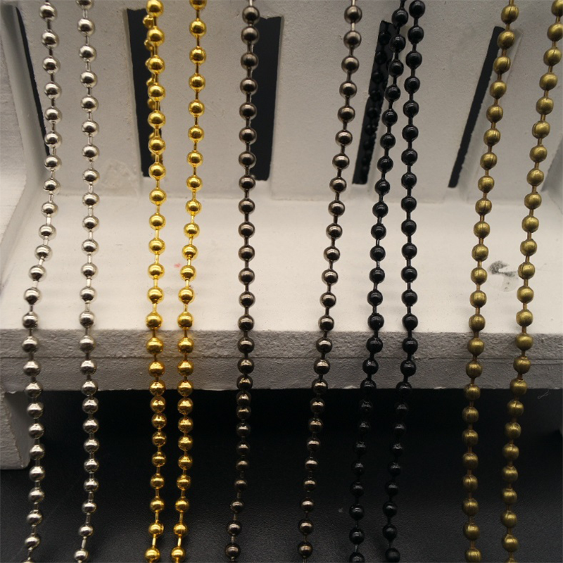 供应铜珠链深圳波珠链生产厂家，不锈钢波珠链 铜波珠链 铁波珠链