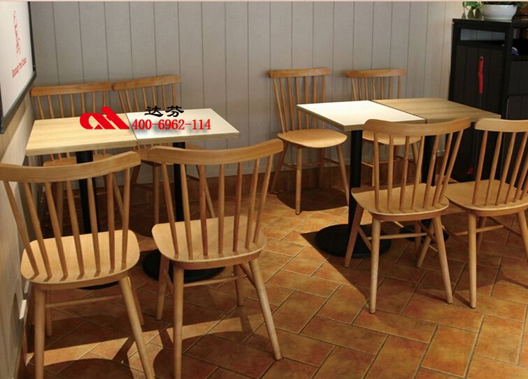 广州市快餐椅Y-8009厂家广东厂家批发定制实木快餐桌椅 简约木艺椅子 实木桌椅 快餐椅Y-8009