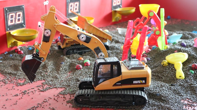 儿童玩具车手柄式遥控四驱车挖掘机商用游乐设备玩具模型工厂直销 遥控挖掘机设备图片