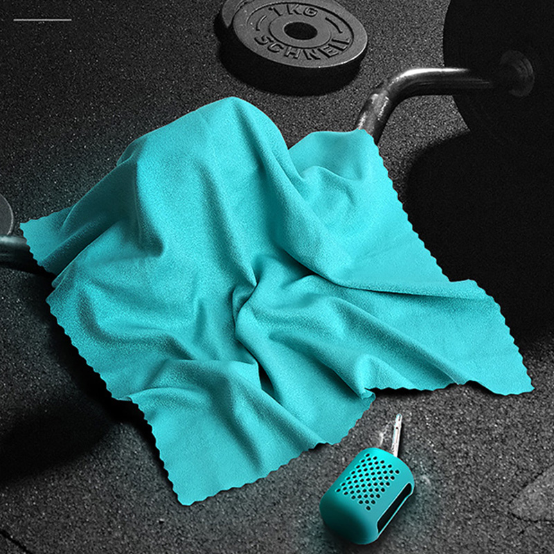 速干毛巾硅胶收纳 超细纤维毛巾 旅行便携户外健身房冷感运动毛巾  超细纤维毛巾