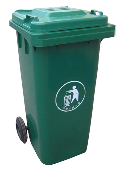 240L塑料垃圾桶,全新料环卫垃圾桶,耐低温料小区垃圾桶
