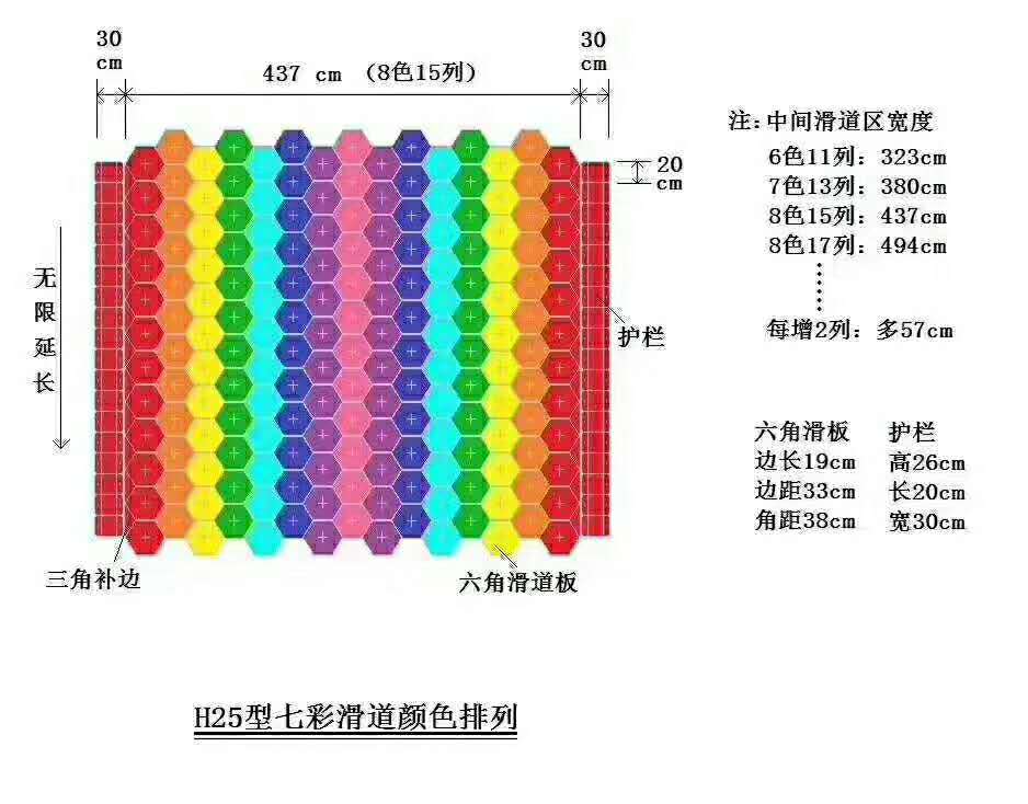 网红七彩滑道出租