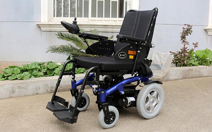 供应威之群电动轮椅老年人代步车1023-39可折叠后躺残疾人轮椅四轮老人代步车 标配款