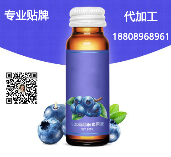 小规格蓝莓酵素果汁饮品OEM|蓝莓原浆提取代加工工厂​