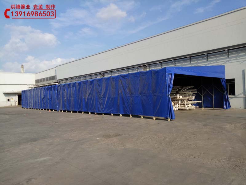上海浦东 浦东活动雨棚报价推拉雨篷（案例）移动式仓储雨棚哪家好