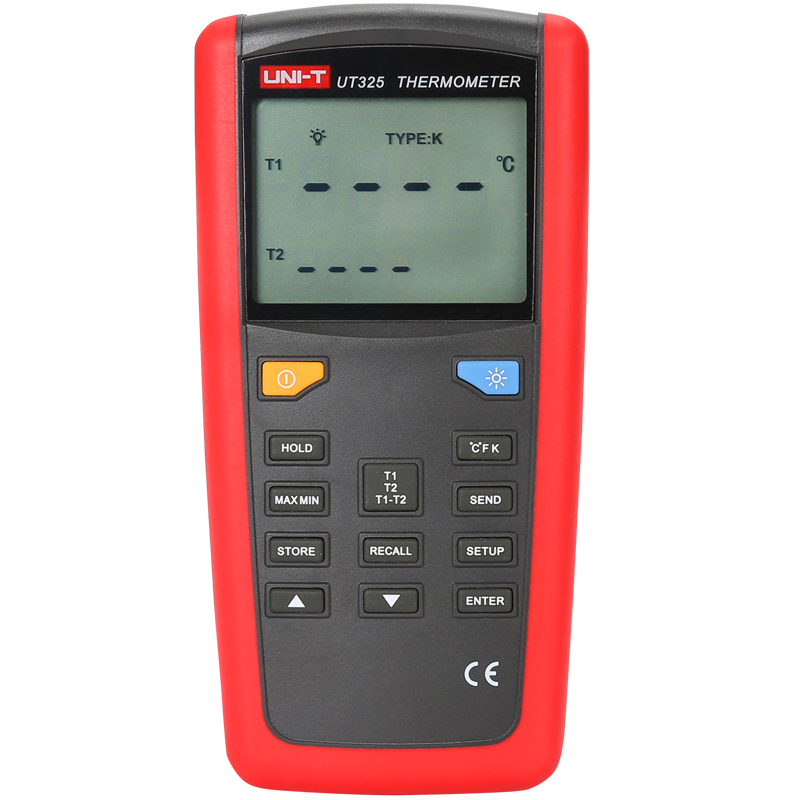 优利德UT321/322/323/325接触式测温仪热电偶温度计K型数字温度表