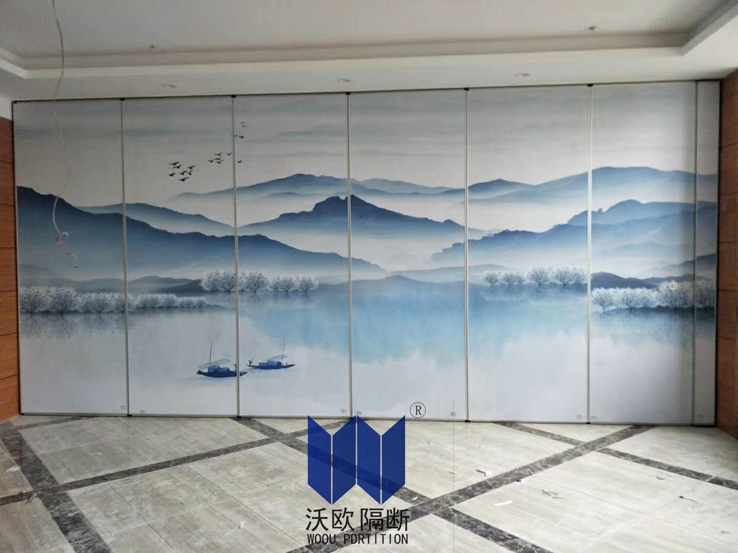 深圳展览厅移动展板图片
