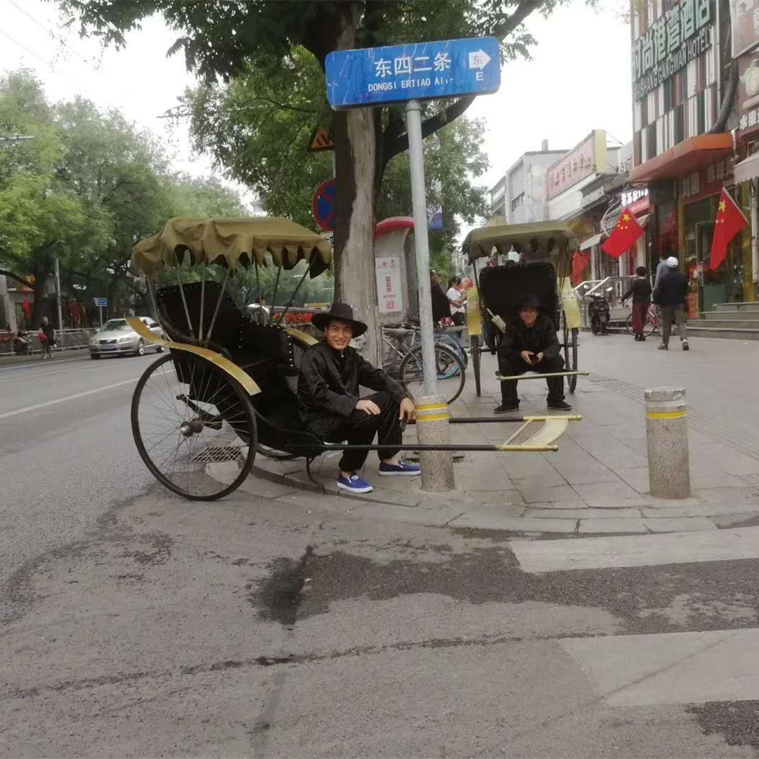 【出租】北京地区人力黄包车老上海仿古北京上海滩可电动复古单人黄包车 人力车