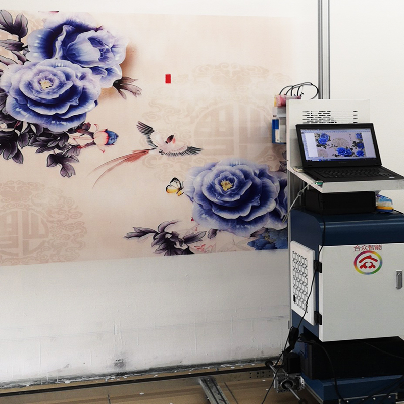 3D墙绘打印机室内背景墙高清绘画机个体创业机新款热销彩绘机设备