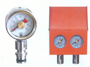 液压支架双针压力表,矿用双针耐震压力表，管道脉冲压力
