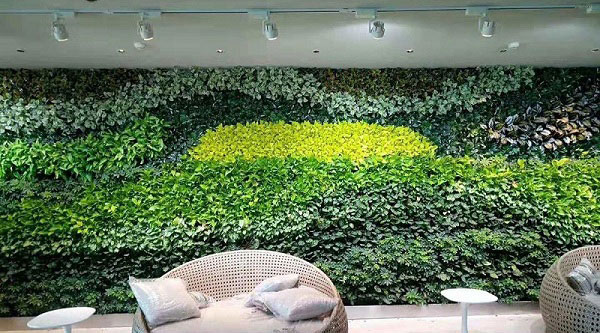 仿真植物墙草坪绿植墙绿色墙面假花塑料花艺创意背景形象墙装饰