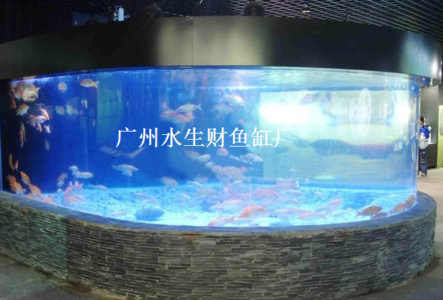 广州鱼缸、亚克力鱼缸，圆柱型鱼缸、海水珊瑚鱼缸定制