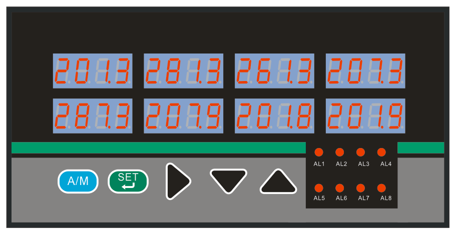 供应TWP四回路八回路显示控制仪多种模拟量信号智能设置小系统集中测量显示仪表图片