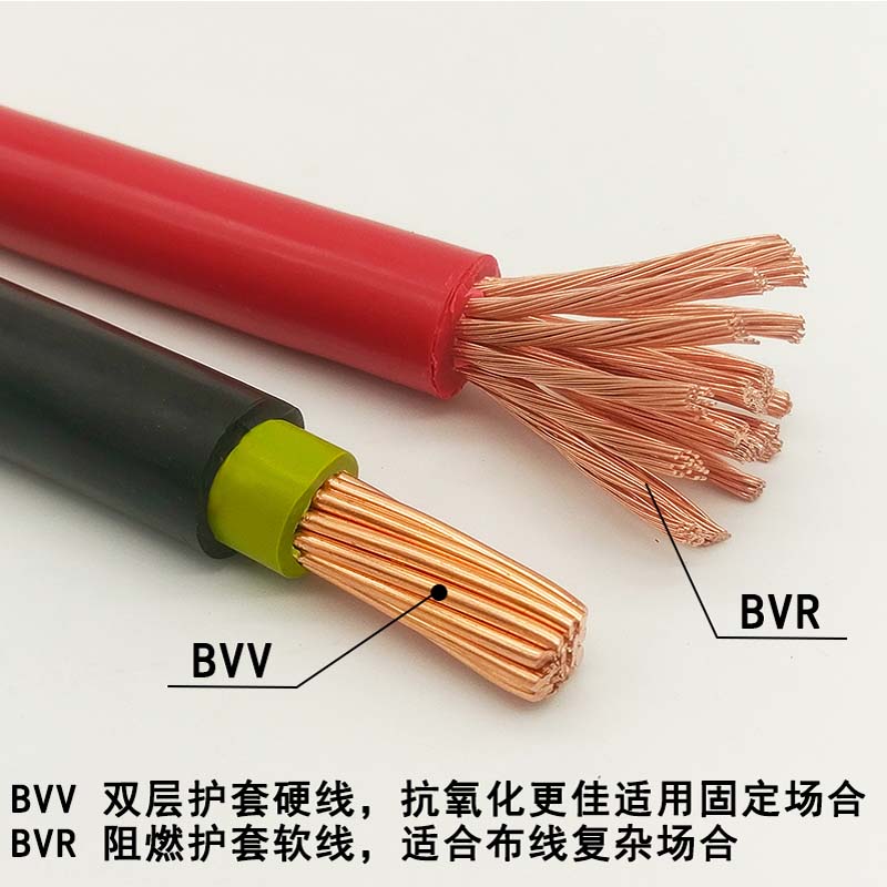 BVR/BVV6平方 深圳市金环宇电线电缆纯铜BVR/BVV6平方单芯家装进户用线