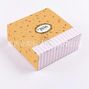 重庆蛋糕包装盒定做，甜点纸盒印刷