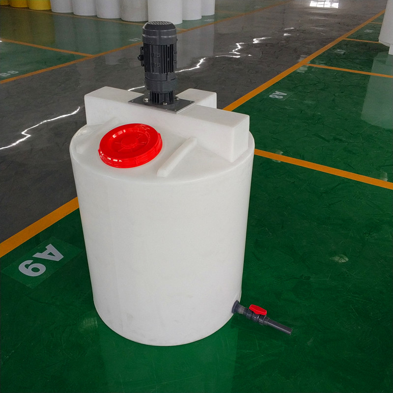 500L加药箱 0.5吨絮凝剂搅拌桶 PAC/PAM耐酸碱加药搅拌计量装置