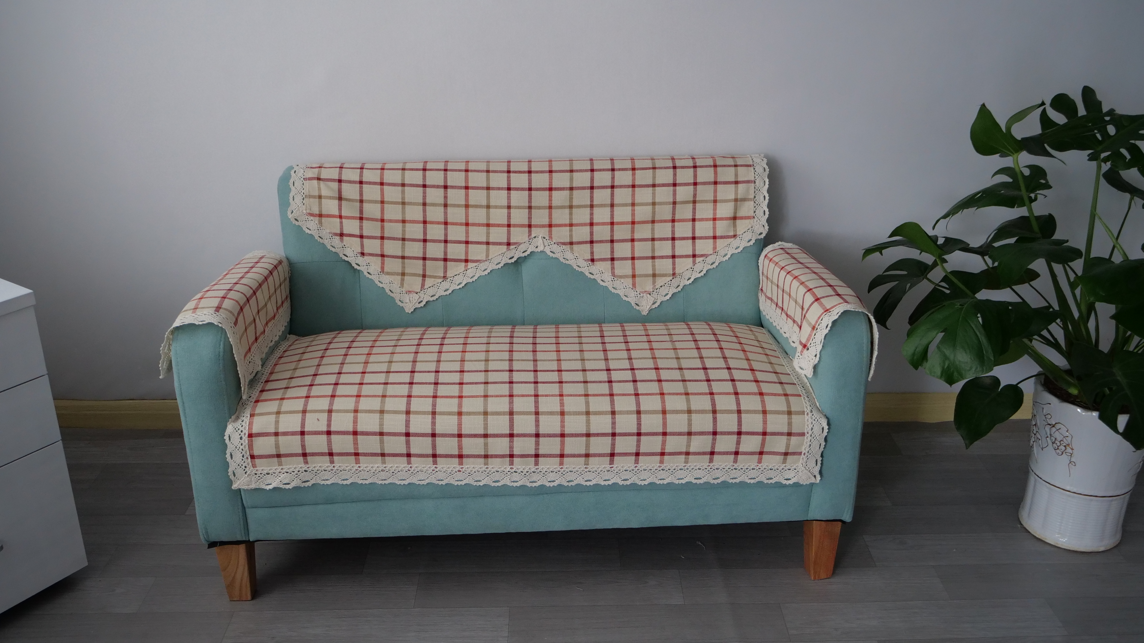 四季通用家装人工厂家批量定制 亚麻沙发巾沙发扶手沙发垫四件套