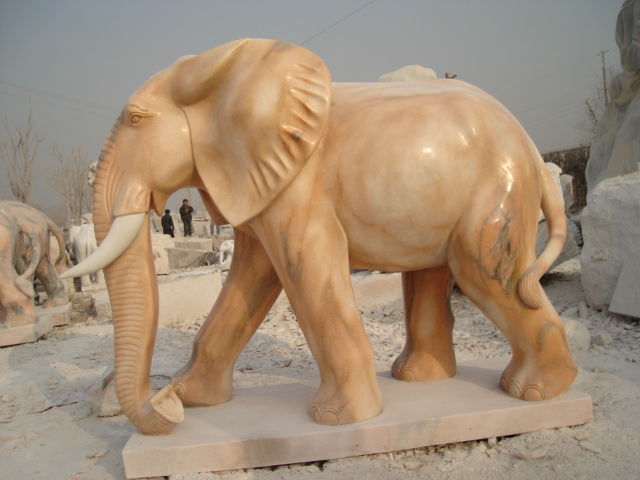 中铭石业石材大象花岗岩大象图片