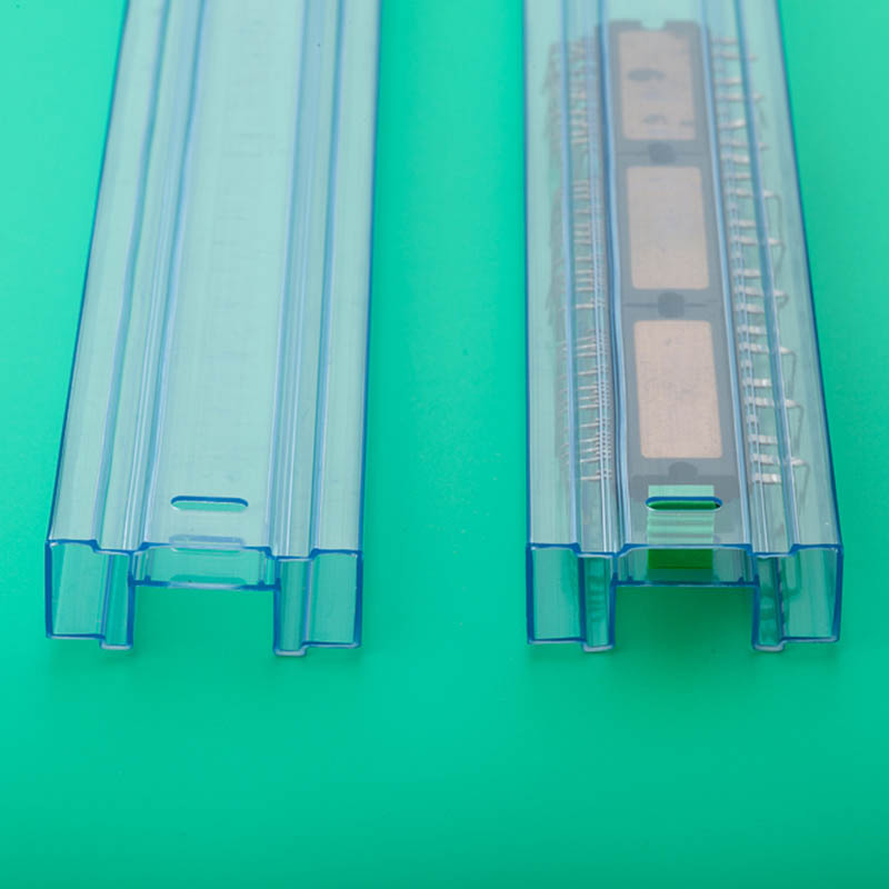 防静电透明包方形管定制耐腐蚀透明吸塑管管装IC直销