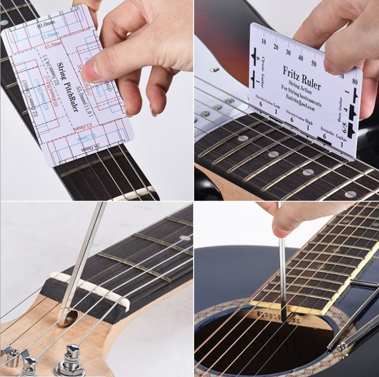 吉他工具包吉他工具包 锉刀扳手弦距尺剪弦器 保养维修套装 配件套装