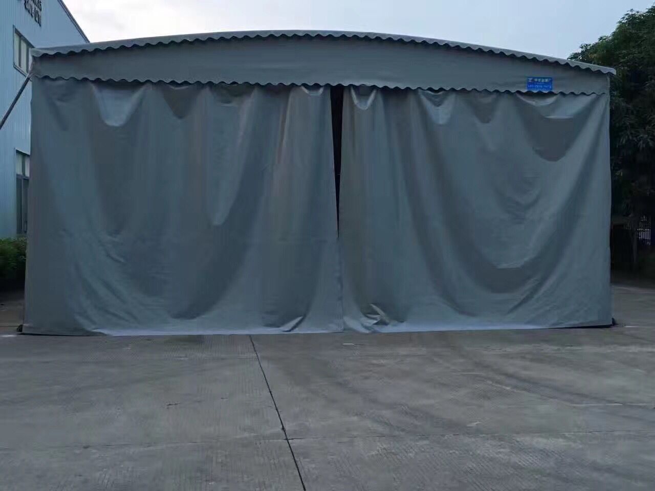 广州 推拉雨棚移动仓库帐篷收缩夜宵蓬大型停车位棚子活动轮帐篷