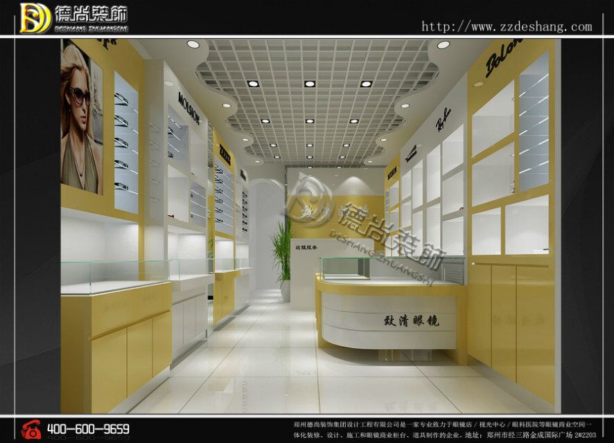 开眼镜店，你会设计眼镜展柜吗？ 眼镜展柜设计制作