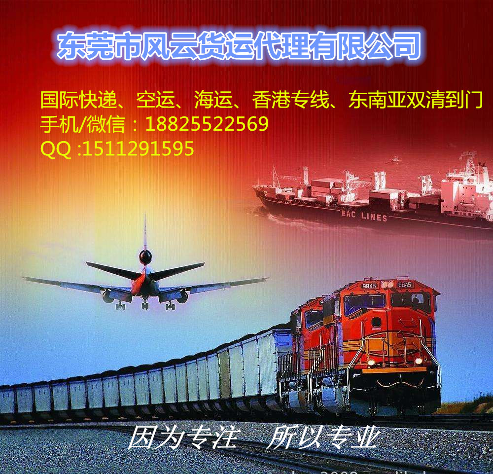 东莞到越南国际快递空运海运陆运专线