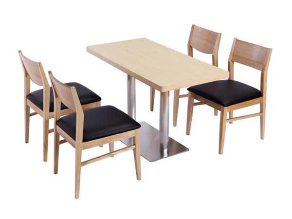 珠海高档餐厅白蜡木餐桌餐椅定制定做，实木餐桌椅厂家直销