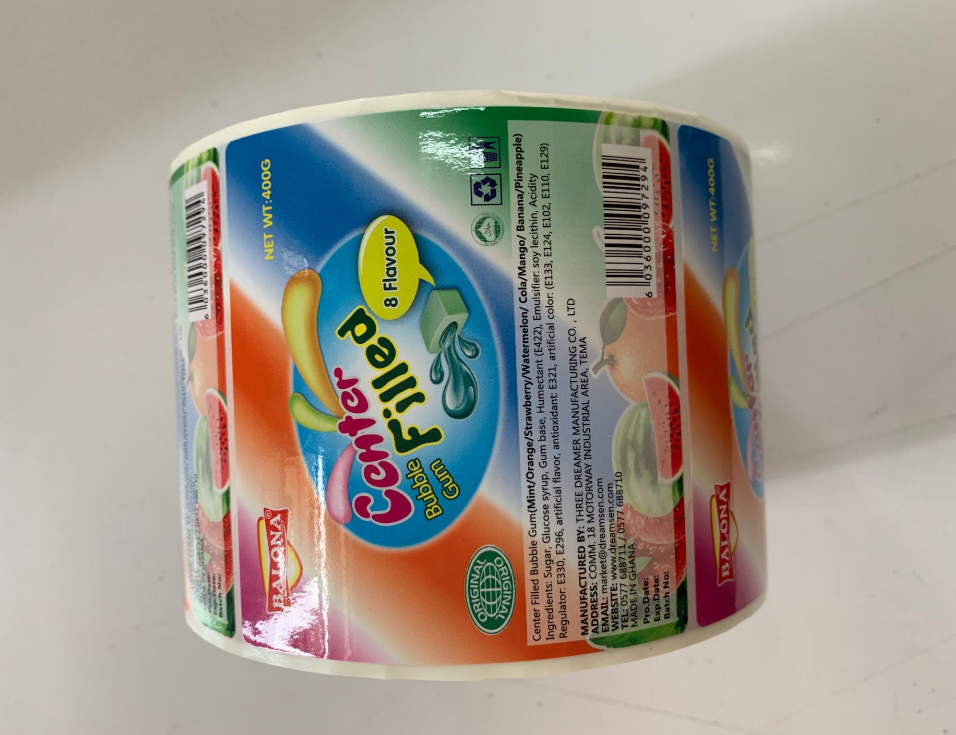 彩色食品标签 糖果包装盒贴纸  瓶贴不干胶印刷定制图片