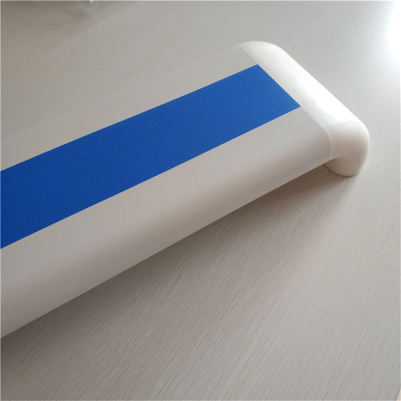 河北厂家供应医院走廊扶手-140防撞扶手蓝色品牌-PVC面板图片