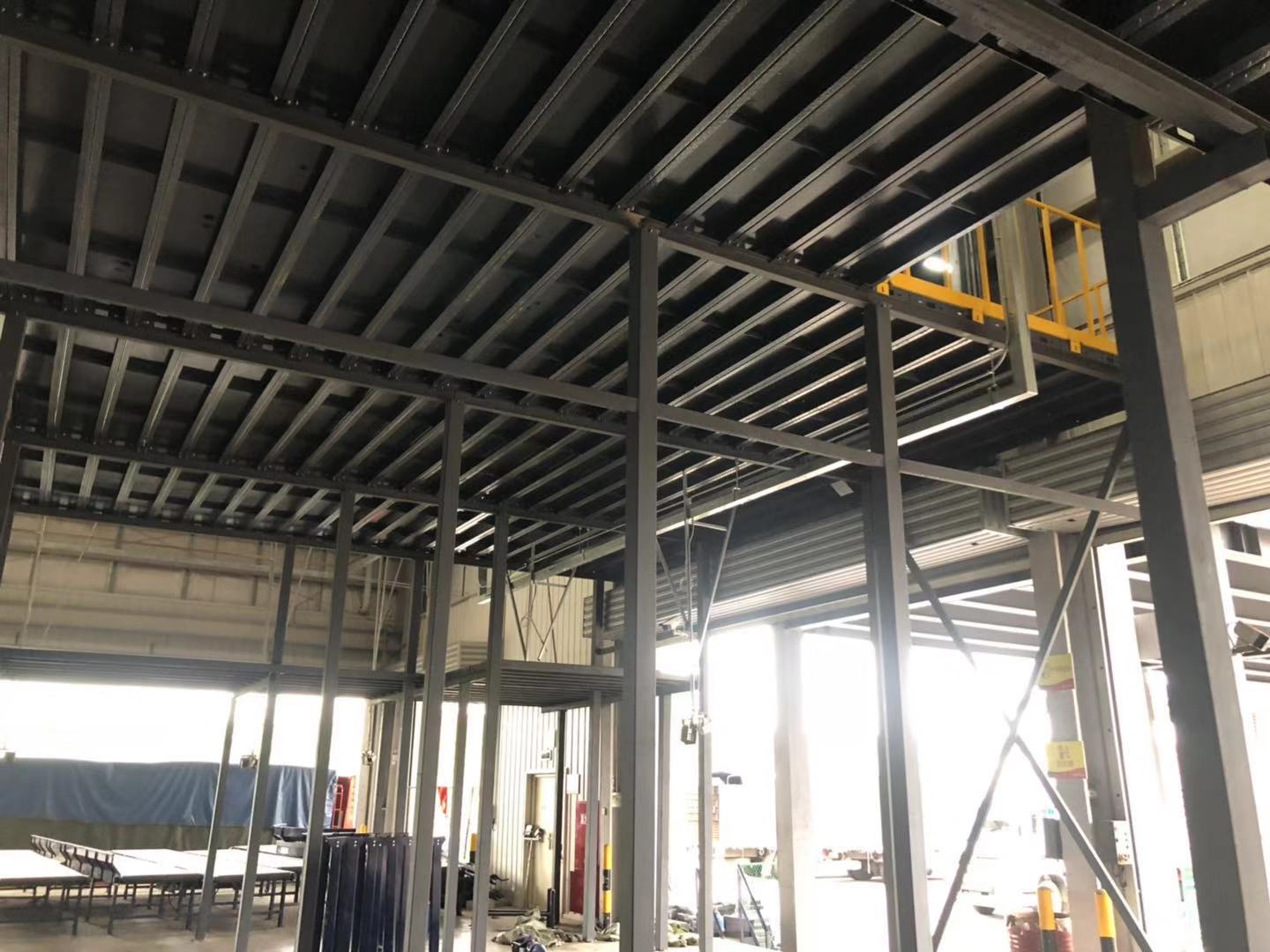 钢结构平台 钢结构楼梯扶手 快递公司钢结构平台