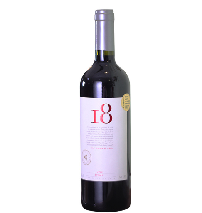 原瓶进口智利西拉干红葡萄酒 源自智利 口感浓郁 原装进口红酒