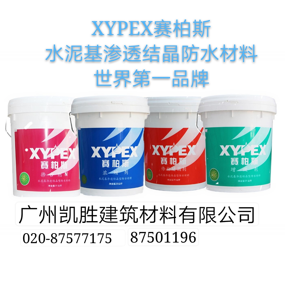 xypex浓缩剂 水泥基渗透防水涂料  赛柏斯xypex  加拿大赛柏斯浓缩剂