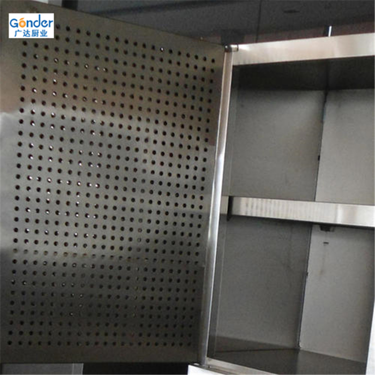 不锈钢厨房储物柜 四门碗柜 拉门碗柜 多功能不锈钢储物收食品柜