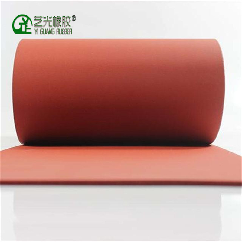 纯新料硅胶发泡胶垫海绵板高温发泡板红色密封板 硅胶发泡卷板