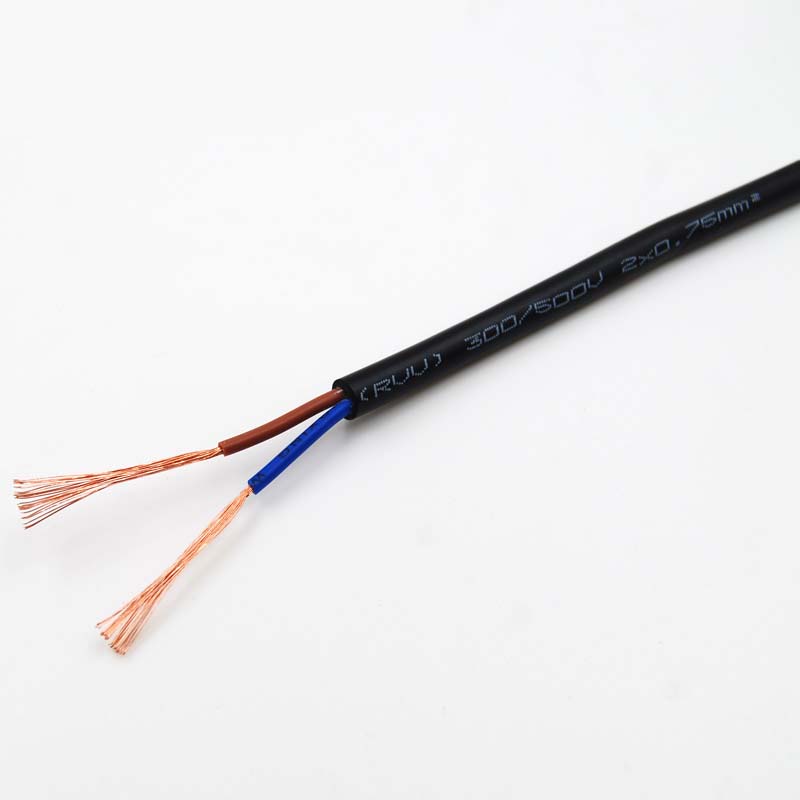 阻燃ZC-RVV2X1平方 金环宇电线电缆 二芯阻燃ZC-RVV 2X1平方软护套铜芯电缆