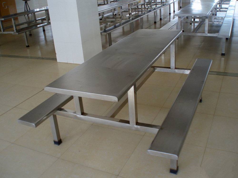 深圳市不锈钢餐桌扎实学生食堂不锈钢餐桌牢固304不锈钢餐桌
