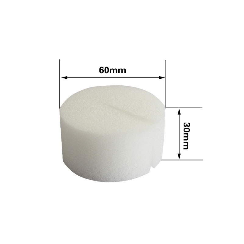 水培蔬菜园艺用品定植6号定植篮配套海绵圆形6号定植海绵直径60毫米