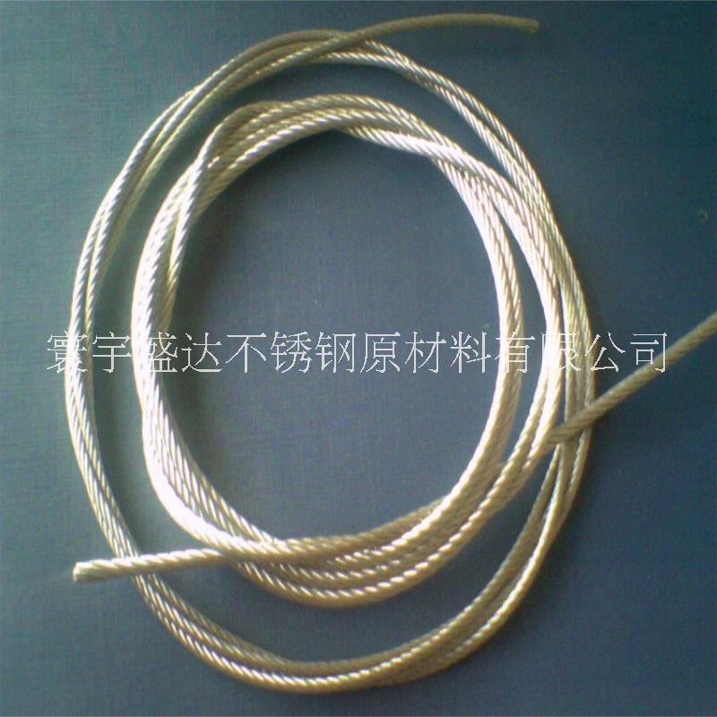 东莞304L不锈钢钢丝绳配件 304钢丝绳厂家 透明包塑绳