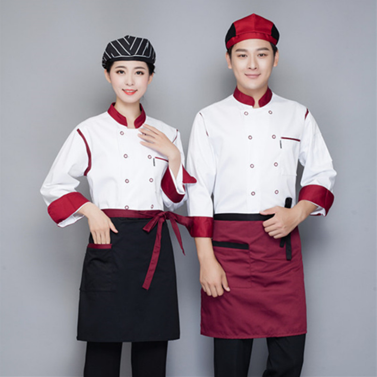 专业工作服生产厂家 厨师服定做 酒店厨师服