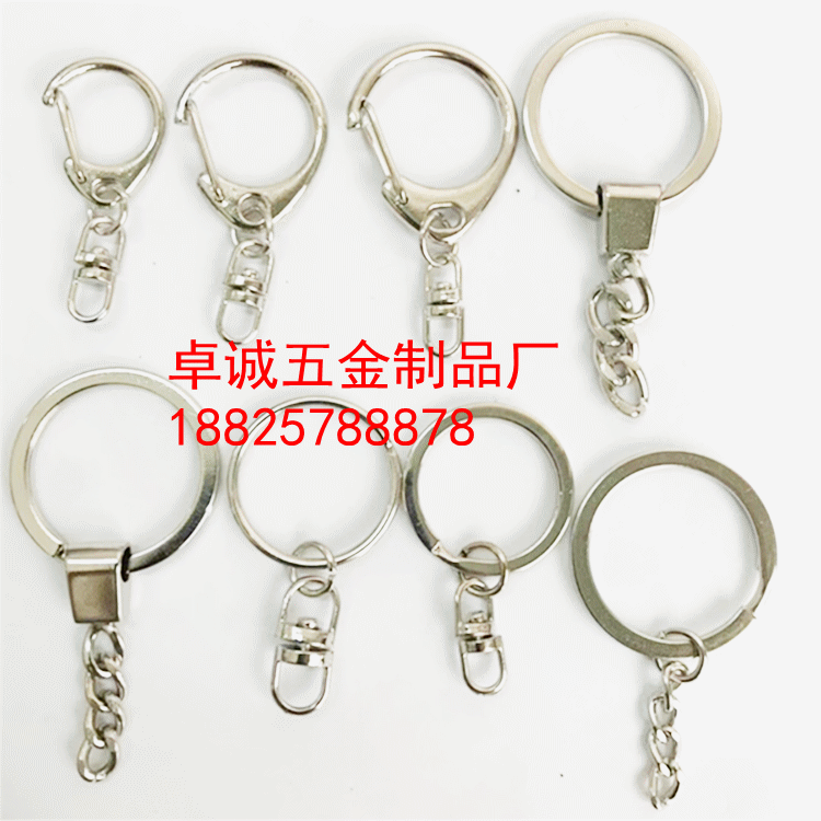 厂家现货供应不锈钢钥匙圈环 304溜光钥匙圈 创意礼品钥匙配件