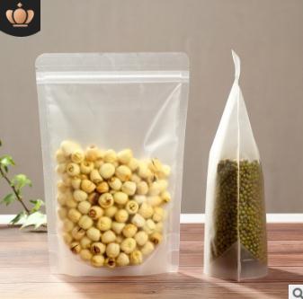 食品袋厂家 磨砂透明自立袋自封袋塑料包装袋透明食品自立密封袋子可批发定制
