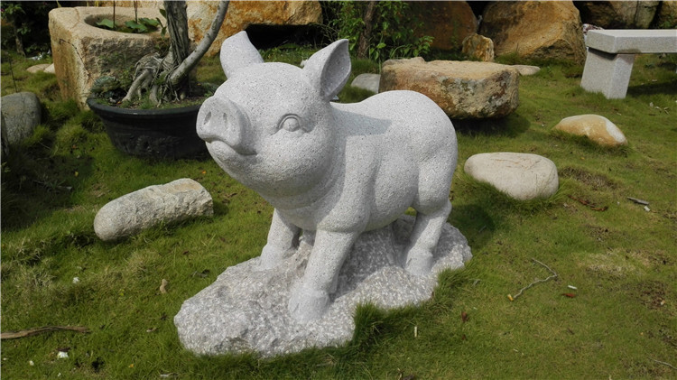 石雕猪的寓意 石雕猪图片