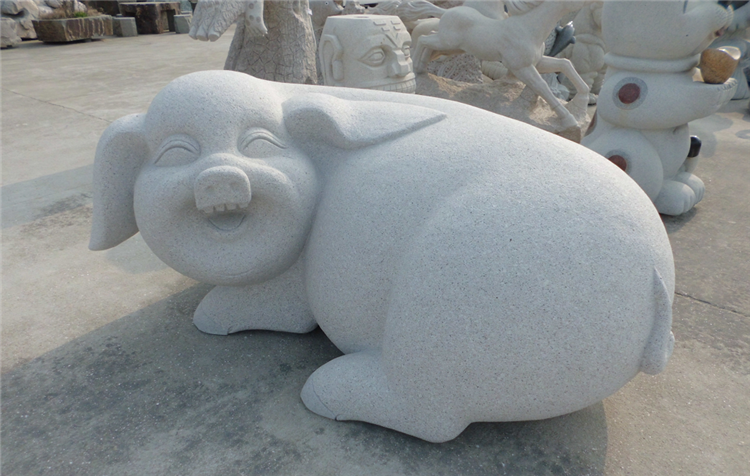 石雕猪的寓意 石雕猪图片