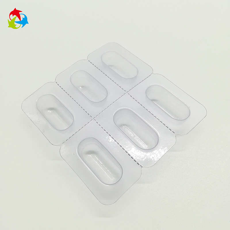 源头工厂专业定做医药用品吸塑包装盒 现模生产6格PET透明药丸吸塑